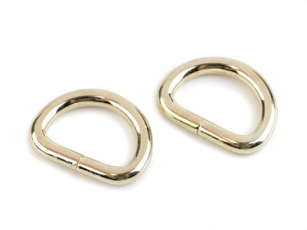 D-Ringe 20mm breit - gold hell